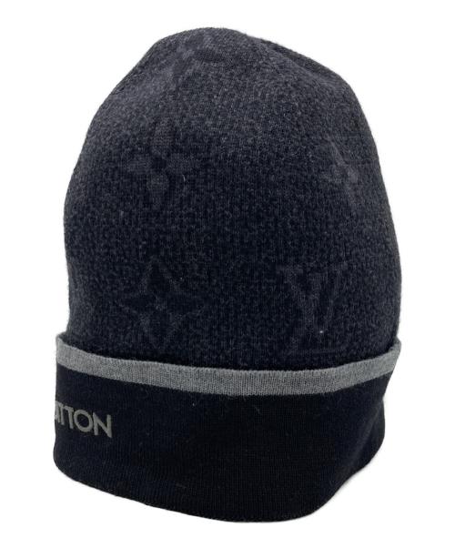 LOUIS VUITTON（ルイ ヴィトン）LOUIS VUITTON (ルイ ヴィトン) マイ・モノグラムエクリプスニット帽 ブラックの古着・服飾アイテム
