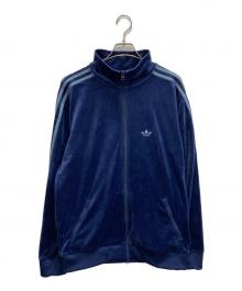 adidas（アディダス）の古着「ベロア トラックジャケット」｜ネイビー
