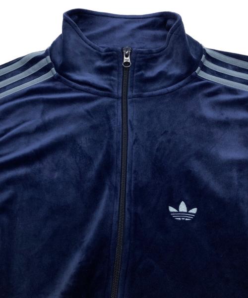 adidas（アディダス）adidas (アディダス) ベロア トラックジャケット ネイビー サイズ:Sの古着・服飾アイテム