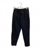 MARKAWAREマーカウェア）の古着「PLEATED FRONT PEGTOP」｜ブラック