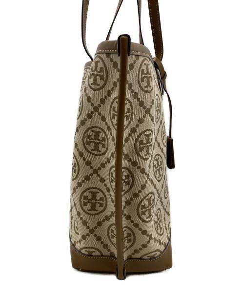 TORY BURCH（トリーバーチ）TORY BURCH (トリーバーチ) モノグラムトートバッグ ベージュの古着・服飾アイテム