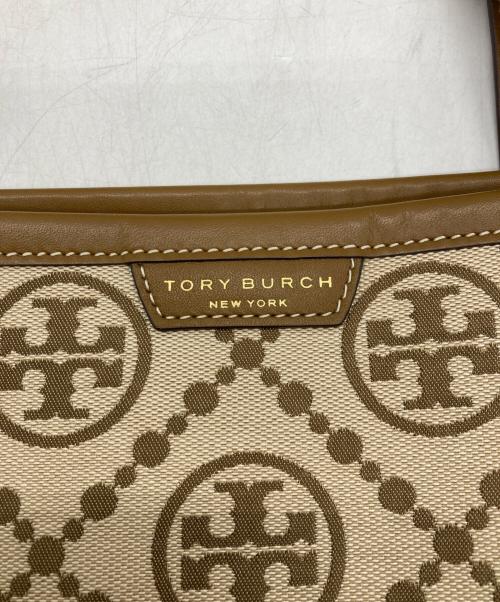TORY BURCH（トリーバーチ）TORY BURCH (トリーバーチ) モノグラムトートバッグ ベージュの古着・服飾アイテム
