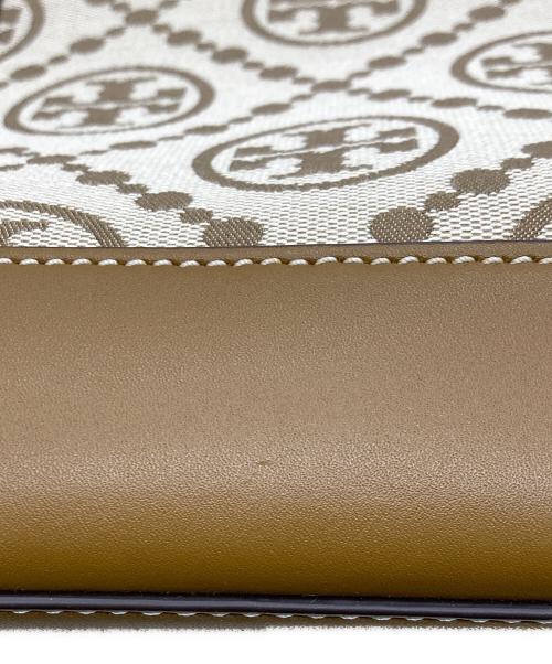 TORY BURCH（トリーバーチ）TORY BURCH (トリーバーチ) モノグラムトートバッグ ベージュの古着・服飾アイテム