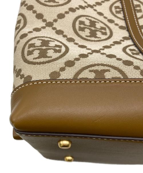 TORY BURCH（トリーバーチ）TORY BURCH (トリーバーチ) モノグラムトートバッグ ベージュの古着・服飾アイテム