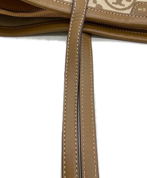 TORY BURCH（トリーバーチ）TORY BURCH (トリーバーチ) モノグラムトートバッグ ベージュの古着・服飾アイテム