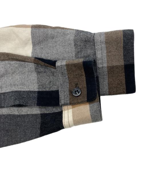 BLUE LABEL CRESTBRIDGE（ブルーレーベルクレストブリッジ）BLUE LABEL CRESTBRIDGE (ブルーレーベルクレストブリッジ) チェックシャツ グレー×ブラック サイズ:SIZE36の古着・服飾アイテム