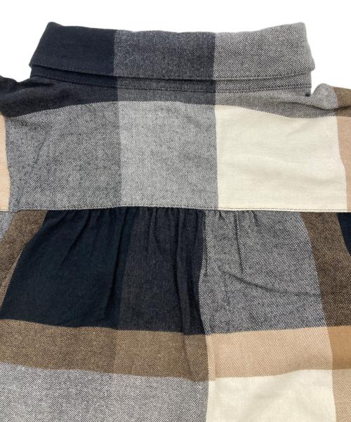 BLUE LABEL CRESTBRIDGE（ブルーレーベルクレストブリッジ）BLUE LABEL CRESTBRIDGE (ブルーレーベルクレストブリッジ) チェックシャツ グレー×ブラック サイズ:SIZE36の古着・服飾アイテム
