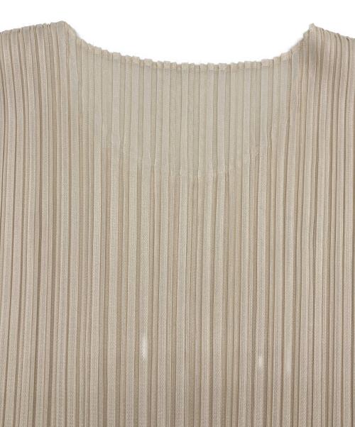 PLEATS PLEASE（プリーツプリーズ）PLEATS PLEASE (プリーツプリーズ) 18AW アンサンブルカーディガン アイボリー サイズ:3の古着・服飾アイテム
