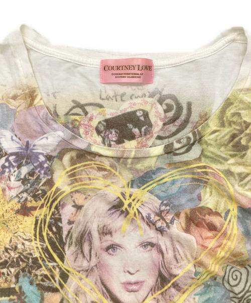 Hysteric Glamour（ヒステリックグラマー）Hysteric Glamour (ヒステリックグラマー) courtney love (コートニーラブ) Tシャツ ベージュ サイズ:FREEの古着・服飾アイテム