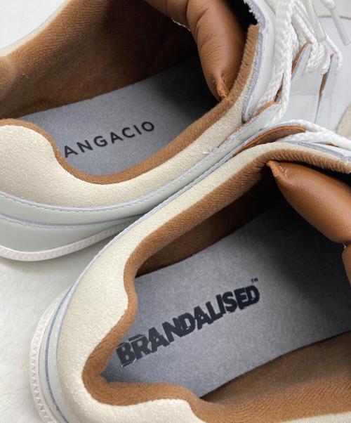 Sangacio（サンガッチョ）Sangacio (サンガッチョ) BRANDALISED バンクシー スニーカー ホワイト サイズ:27の古着・服飾アイテム