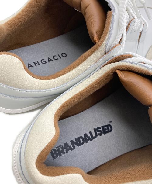 Sangacio（サンガッチョ）SANGACIO (サンガッチョ) BRANDALISED バンクシー スニーカー ホワイト サイズ:27の古着・服飾アイテム