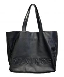 MLVINCE（メルヴィンス）の古着「FAUX LEATHER BIG TOTE BAG」｜ブラック
