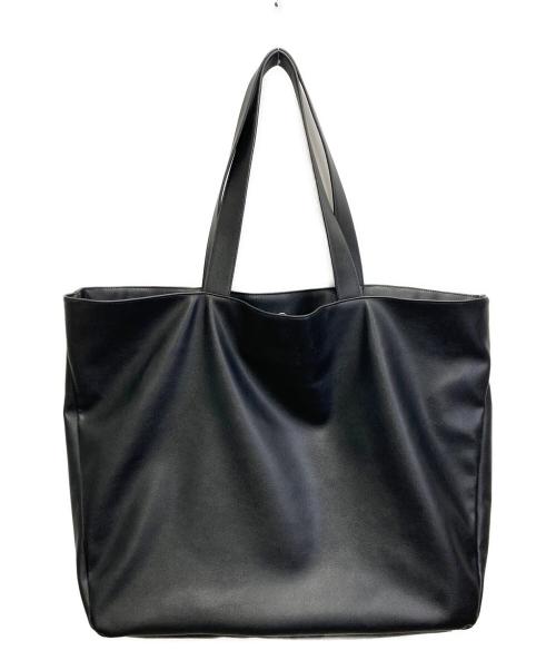 MLVINCE（メルヴィンス）MLVINCE (メルヴィンス) FAUX LEATHER BIG TOTE BAG ブラックの古着・服飾アイテム