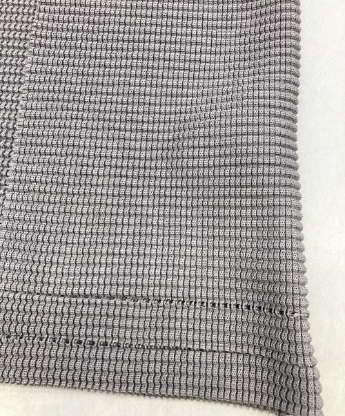 me ISSEY MIYAKE（ミーイッセイ ミヤケ）me ISSEY MIYAKE (ミーイッセイ ミヤケ) ハイネックプリーツカーディガン グレー サイズ:FREEの古着・服飾アイテム