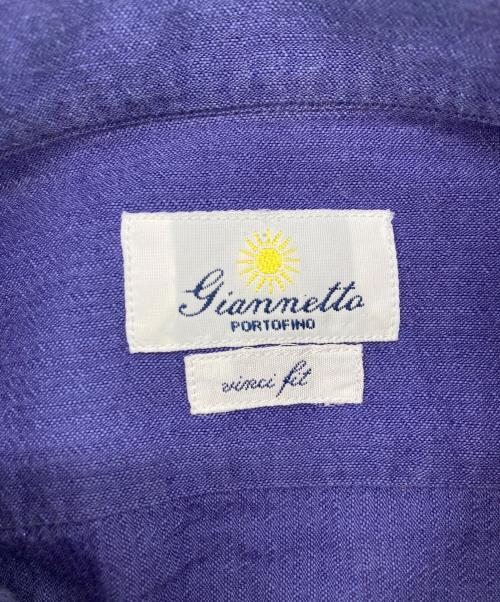 giannetto（ジャンネット）giannetto (ジャンネット) 長袖シャツ ネイビー サイズ:Mの古着・服飾アイテム