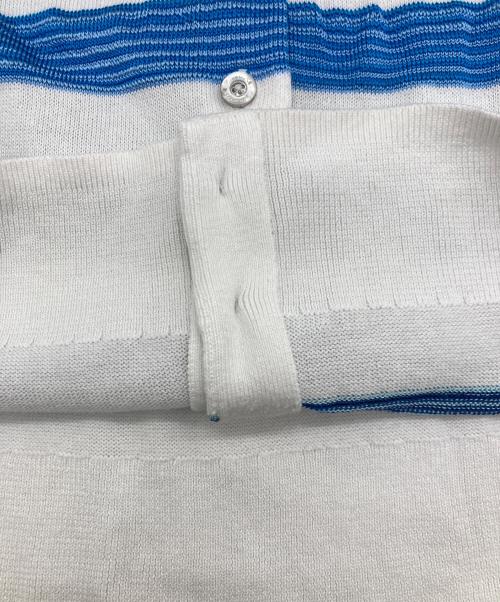 BROOKS BROTHERS（ブルックスブラザーズ）BROOKS BROTHERS (ブルックスブラザーズ) アンサンブルカーディガン ブルー×ホワイト サイズ:Sの古着・服飾アイテム