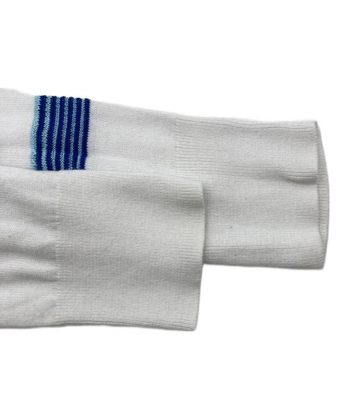 BROOKS BROTHERS（ブルックスブラザーズ）BROOKS BROTHERS (ブルックスブラザーズ) アンサンブルカーディガン ブルー×ホワイト サイズ:Sの古着・服飾アイテム