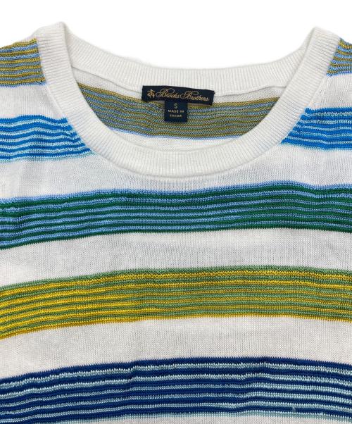 BROOKS BROTHERS（ブルックスブラザーズ）BROOKS BROTHERS (ブルックスブラザーズ) アンサンブルカーディガン ブルー×ホワイト サイズ:Sの古着・服飾アイテム