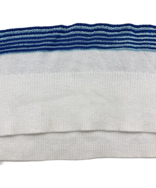BROOKS BROTHERS（ブルックスブラザーズ）BROOKS BROTHERS (ブルックスブラザーズ) アンサンブルカーディガン ブルー×ホワイト サイズ:Sの古着・服飾アイテム