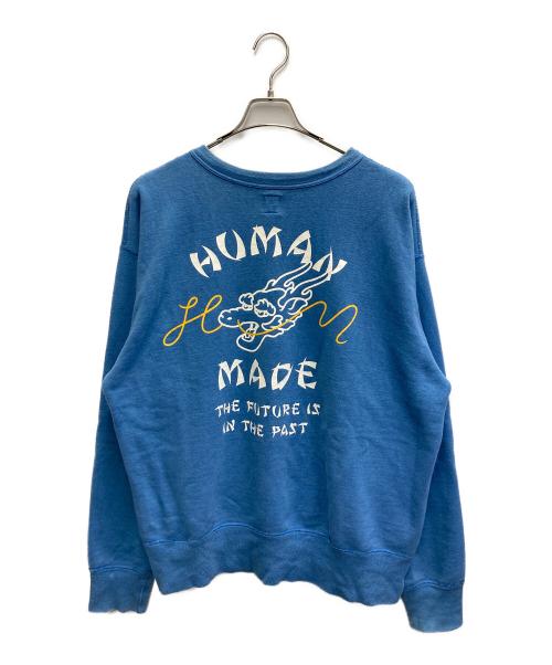 HUMAN MADE（ヒューマンメイド）HUMAN MADE (ヒューマンメイド) Dragon Sweatshirt ブルー サイズ:XLの古着・服飾アイテム