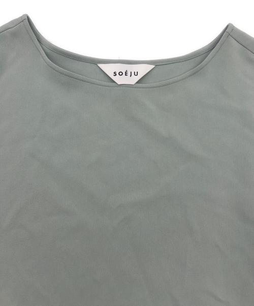SOEJU（ソージュ）SOEJU (ソージュ) ショートスリーブコクーンブラウス グリーン サイズ:Lの古着・服飾アイテム