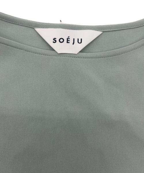 SOEJU（ソージュ）SOEJU (ソージュ) ショートスリーブコクーンブラウス グリーン サイズ:Lの古着・服飾アイテム