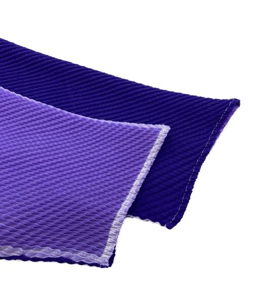 ISSEY MIYAKE PLEATS(T.)（イッセイミヤケ プリーツ）ISSEY MIYAKE PLEATS(T.) (イッセイミヤケ プリーツ) プリーツカットソー パープル×ネイビー サイズ:Mの古着・服飾アイテム