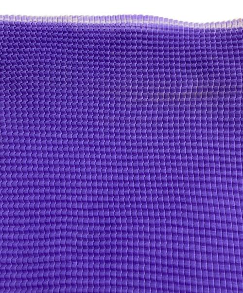 ISSEY MIYAKE PLEATS(T.)（イッセイミヤケ プリーツ）ISSEY MIYAKE PLEATS(T.) (イッセイミヤケ プリーツ) プリーツカットソー パープル×ネイビー サイズ:Mの古着・服飾アイテム