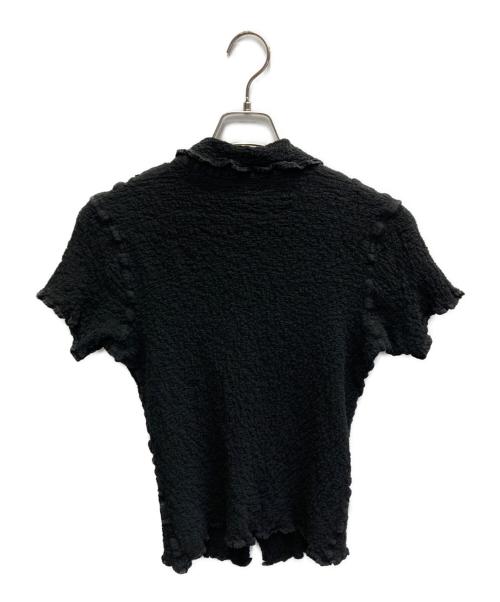 me ISSEY MIYAKE（ミーイッセイ ミヤケ）me ISSEY MIYAKE (ミーイッセイ ミヤケ) カリフラワー半袖シャツ ブラック サイズ:-の古着・服飾アイテム