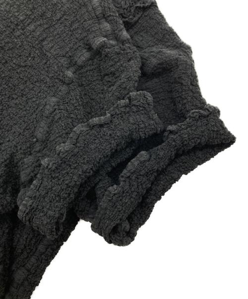 me ISSEY MIYAKE（ミーイッセイ ミヤケ）me ISSEY MIYAKE (ミーイッセイ ミヤケ) カリフラワー半袖シャツ ブラック サイズ:-の古着・服飾アイテム