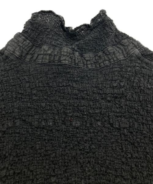 me ISSEY MIYAKE（ミーイッセイ ミヤケ）me ISSEY MIYAKE (ミーイッセイ ミヤケ) カリフラワー半袖シャツ ブラック サイズ:-の古着・服飾アイテム