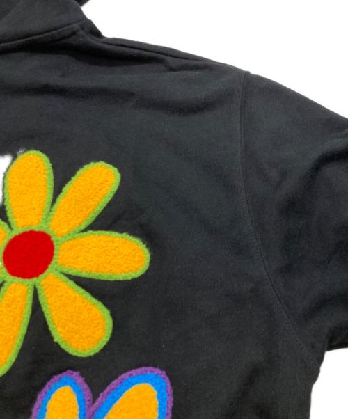 X-LARGE（エクストララージ）X-LARGE (エクストララージ) FLOWER PULLOVER HOODED SWEAT ブラック サイズ:Mの古着・服飾アイテム