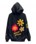 X-LARGE (エクストララージ) FLOWER PULLOVER HOODED SWEAT ブラック サイズ:M：4000円