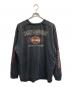 HARLEY-DAVIDSON (ハーレーダビッドソン) 袖フレイムロングスリーブカットソー ブラック サイズ:XL：4000円