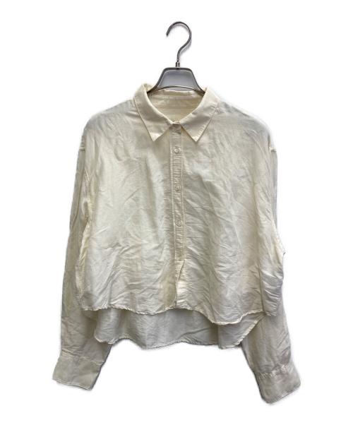 IENA（イエナ）IENA (イエナ) ラミーリヨセルショートシャツ ベージュ サイズ:Fの古着・服飾アイテム
