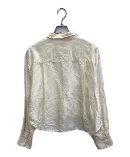 IENA（イエナ）IENA (イエナ) ラミーリヨセルショートシャツ ベージュ サイズ:Fの古着・服飾アイテム