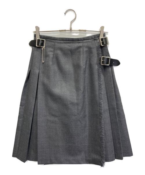 O'NEIL OF DUBLIN（オニールオブダブリン）O'NEIL OF DUBLIN (オニールオブダブリン) ウールスカート グレー サイズ:6の古着・服飾アイテム