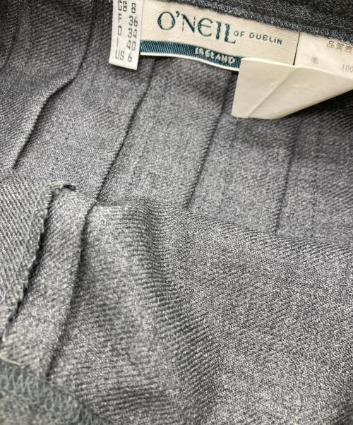 O'NEIL OF DUBLIN（オニールオブダブリン）O'NEIL OF DUBLIN (オニールオブダブリン) ウールスカート グレー サイズ:6の古着・服飾アイテム
