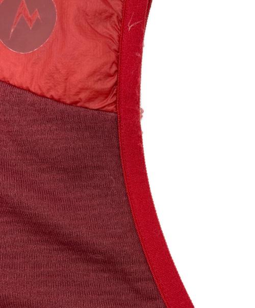 MARMOT（マーモット）Marmot (マーモット) POLARTEC ALPHA POWER GRID VEST レッド サイズ:Mの古着・服飾アイテム