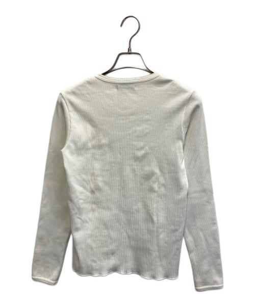 COMME des GARCONS tricot（コムデギャルソントリコ）COMME des GARCONS tricot (コムデギャルソントリコ) リブカットソー ホワイト サイズ:FREEの古着・服飾アイテム