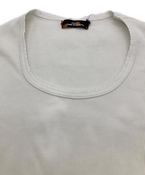 COMME des GARCONS tricot（コムデギャルソントリコ）COMME des GARCONS tricot (コムデギャルソントリコ) リブカットソー ホワイト サイズ:FREEの古着・服飾アイテム