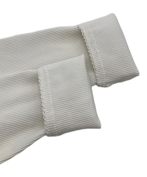 COMME des GARCONS tricot（コムデギャルソントリコ）COMME des GARCONS tricot (コムデギャルソントリコ) リブカットソー ホワイト サイズ:FREEの古着・服飾アイテム