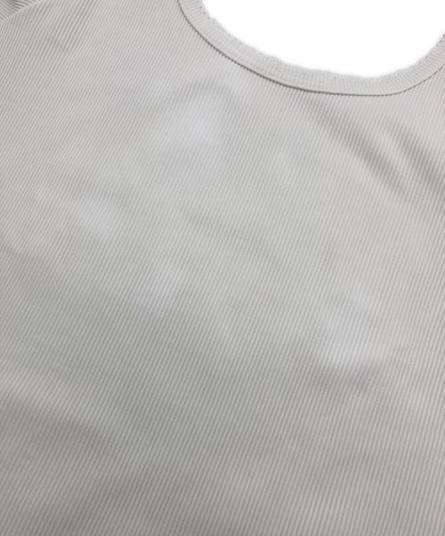 COMME des GARCONS tricot（コムデギャルソントリコ）COMME des GARCONS tricot (コムデギャルソントリコ) リブカットソー ホワイト サイズ:FREEの古着・服飾アイテム