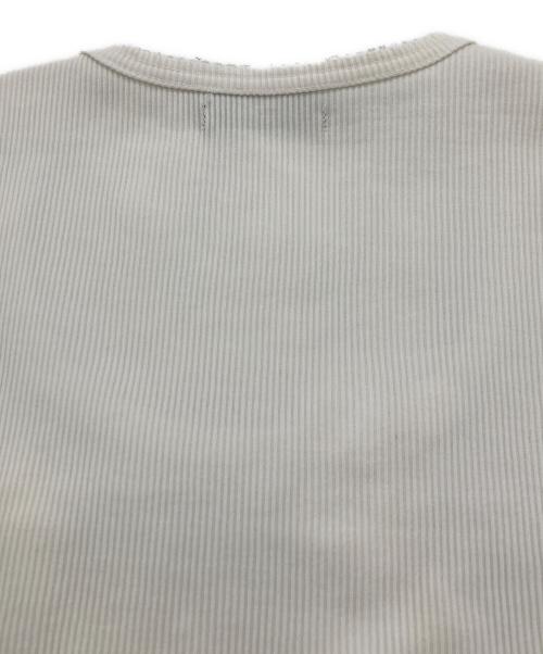 COMME des GARCONS tricot（コムデギャルソントリコ）COMME des GARCONS tricot (コムデギャルソントリコ) リブカットソー ホワイト サイズ:FREEの古着・服飾アイテム