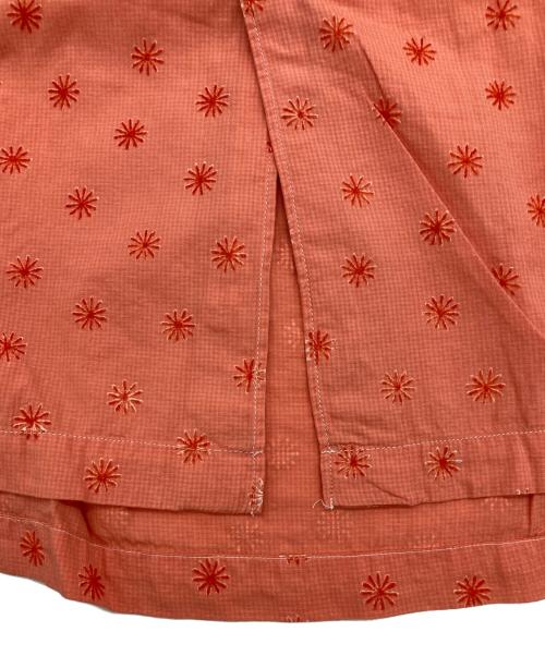 COMME des GARCONS SHIRT（コムデギャルソンシャツ）COMME des GARCONS SHIRT (コムデギャルソンシャツ) フラワー刺繍半袖シャツ レッド サイズ:Sの古着・服飾アイテム
