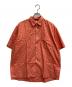 COMME des GARCONS SHIRT（コムデギャルソンシャツ）の古着「フラワー刺繍半袖シャツ」｜レッド