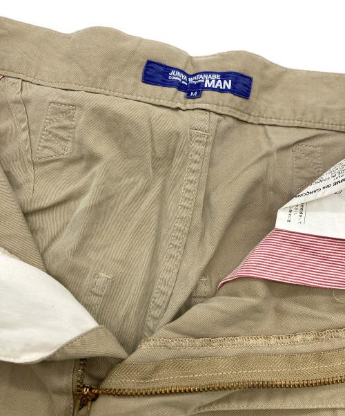 COMME des GARCONS JUNYA WATANABE MAN（コム デ ギャルソン ジュンヤ ワタナベ マン）COMME des GARCONS JUNYA WATANABE MAN (コム デ ギャルソン ジュンヤ ワタナベ マン) AD2012 HERVIER PRODUCTIONS 七分パンツ ベージュ サイズ:Mの古着・服飾アイテム