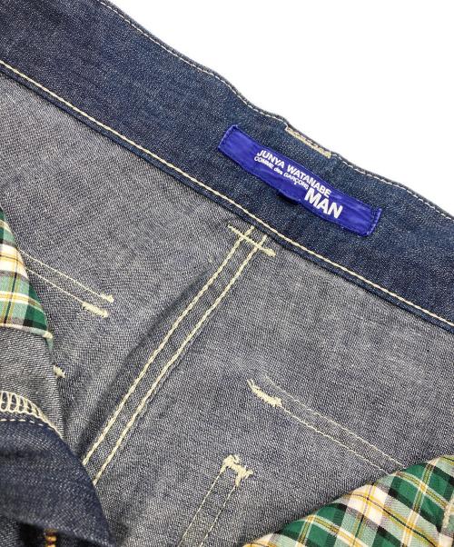 COMME des GARCONS JUNYA WATANABE MAN（コム デ ギャルソン ジュンヤ ワタナベ マン）COMME des GARCONS JUNYA WATANABE MAN (コム デ ギャルソン ジュンヤ ワタナベ マン) AD2011デニムハーフパンツ インディゴ サイズ:XSの古着・服飾アイテム
