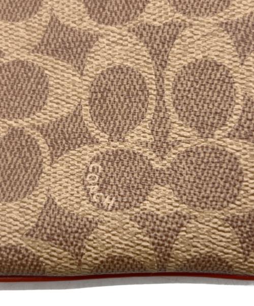 COACH（コーチ）COACH (コーチ) スモール リストレット カラーブロック シグネチャー キャンバス ブラウンの古着・服飾アイテム