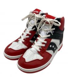 SAUCONY×BEAMS（サッカニー×ビームス）の古着「ハイカットスニーカー/別注 Spot-Bilt (TM) SONIC」｜レッド×ホワイト